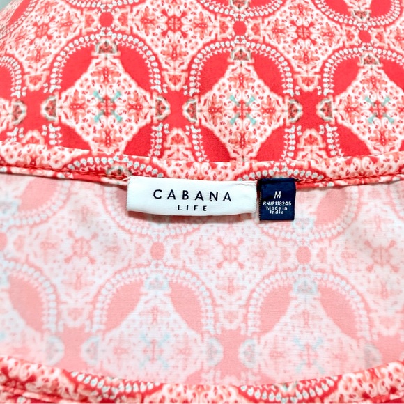 Cabana Life Coral Tides nylon & spandex shift cover up dress, size Medium - Picture 7 of 9